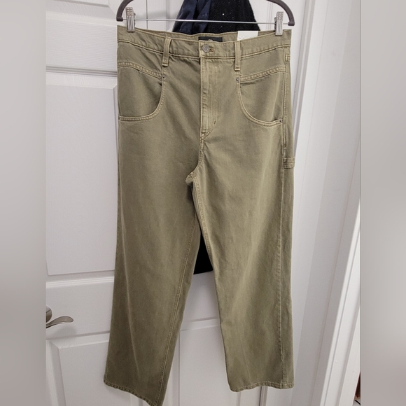 Surplus Relaxed Straight Jean 30 Regular/Surplus Olive Green Banana and Republic - Picture 3 of 4